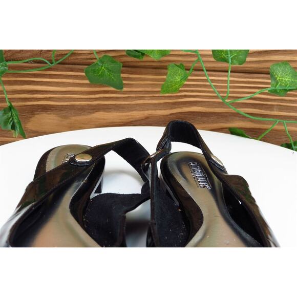 Seychelles Sz 6.5 M Black Slingback Synthetic Women‎ Sandals - Picture 3 of 8